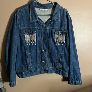 Light Denim Light Stretch Jacket Jewels XL